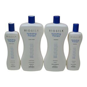 Biosilk Hydrating Therapy Shampoo & Conditioner Set 4 pk 12/34 oz Paraben Free